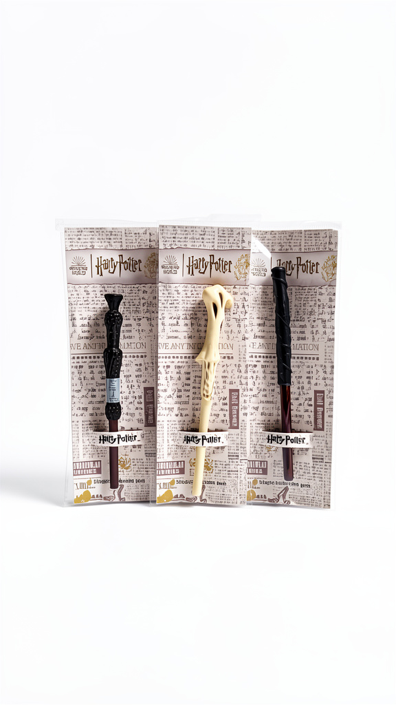 Plumas varitas mágicas tinta negra Harry Potter (Men: $45 May: $40 Doc: $35)