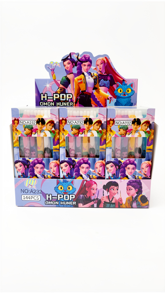 Plumas borrables tinta negra Guerreras K-pop (Men: $85 May: $70 Caj: $65)