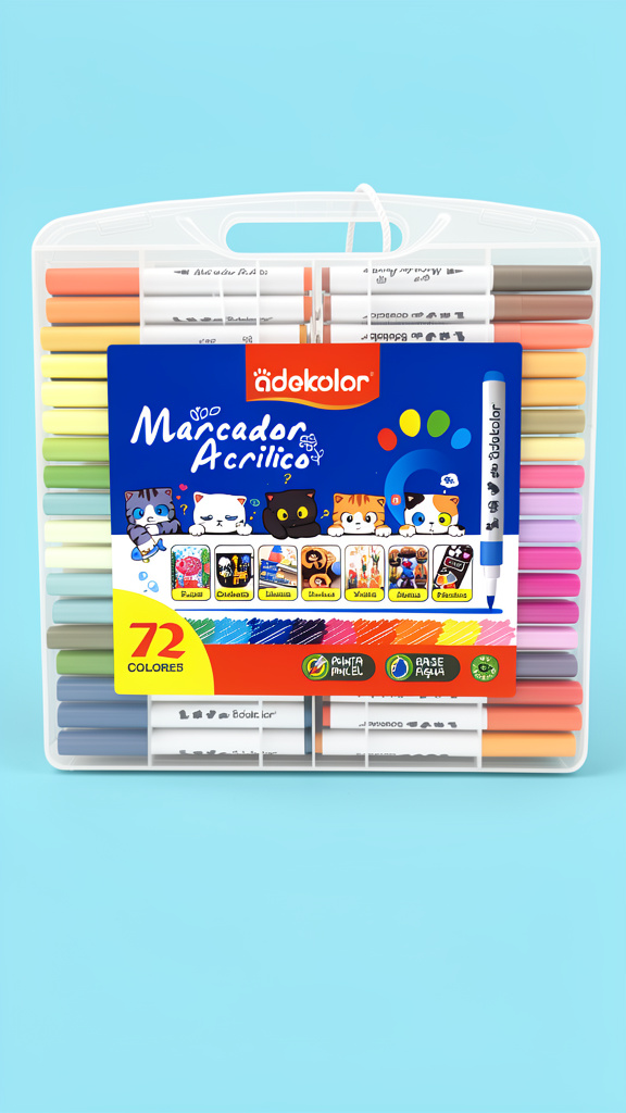 Plumones en acrilico Odekolor 72 pz (Men: $220 May: $210 Doc: $200)