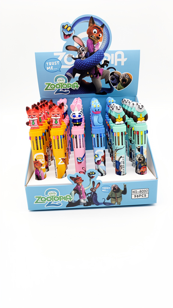 Plumas de 10 colores Zootopia (Men: $20 May: $15 Caj: $13)