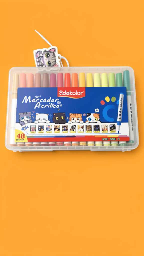 Plumones en acrilico Odekolor 48 colores (Men: $150 May: $140 Doc: $130)