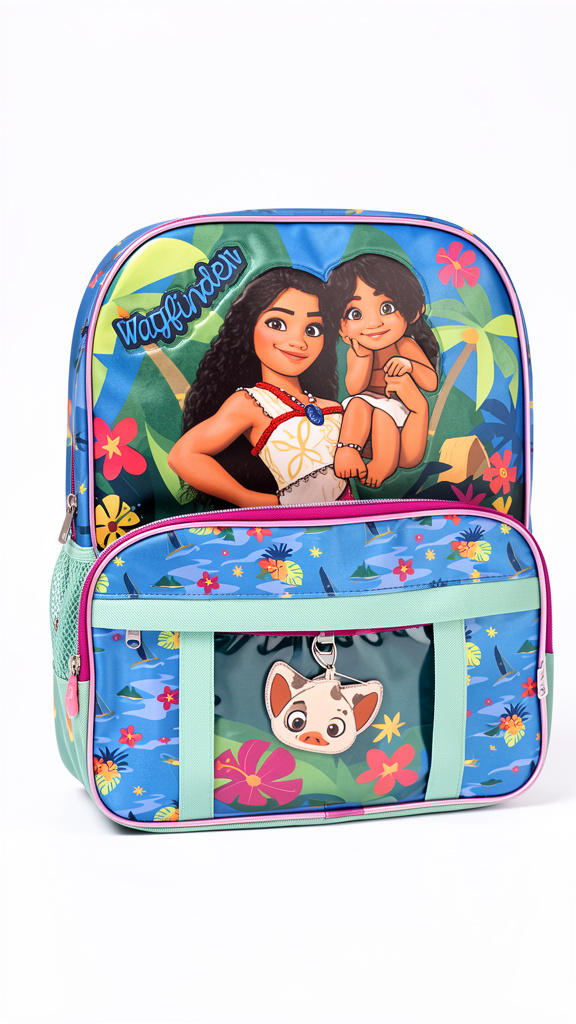 Mochila Primaria de Moana con cerdito