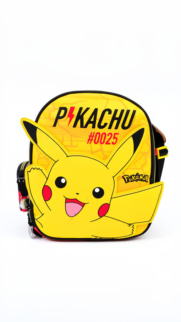 Lonchera de Pokemon Pikachu amarillo