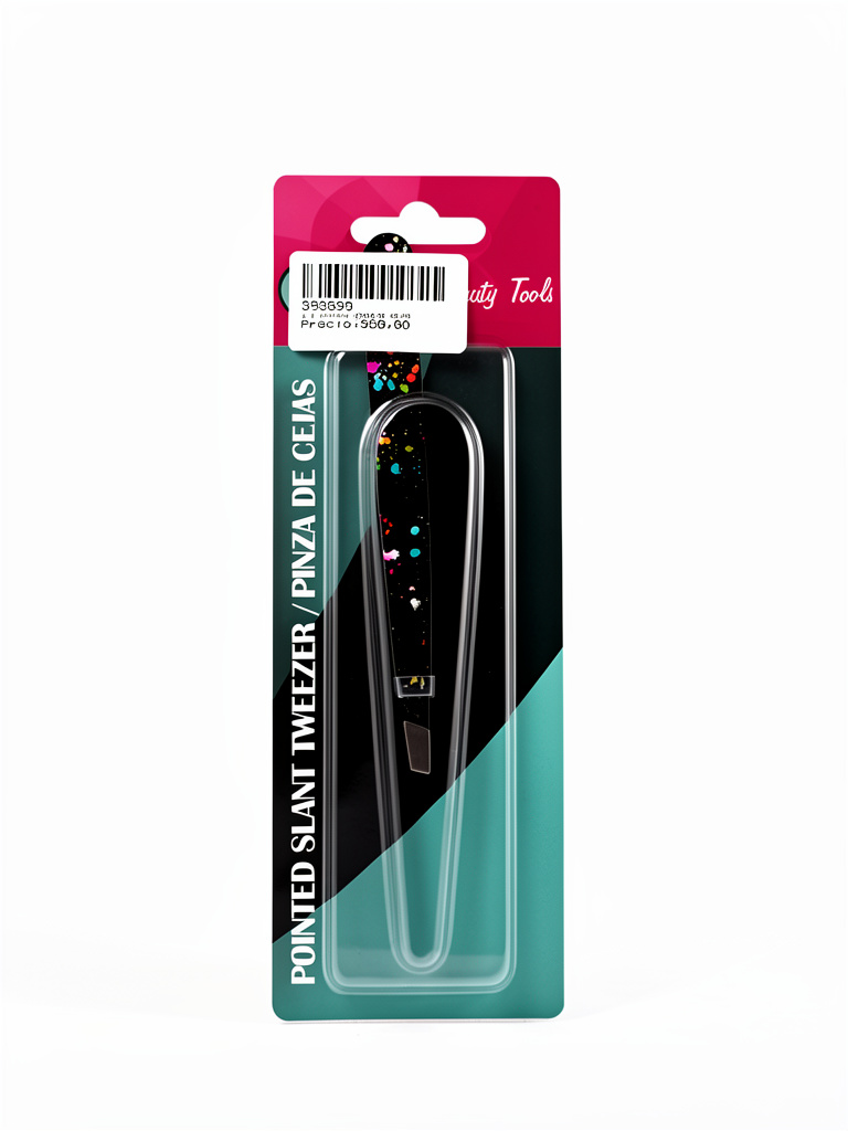 Pinza para cejas color negro