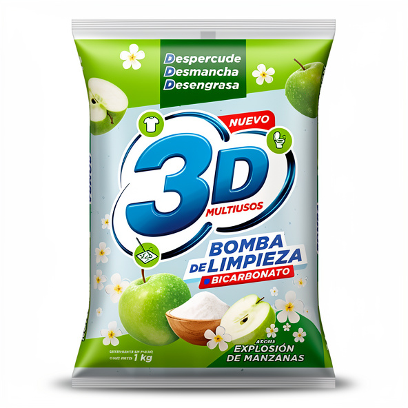 3D POLVO MULTIUOSOS MANZANA PR NAL 1KL