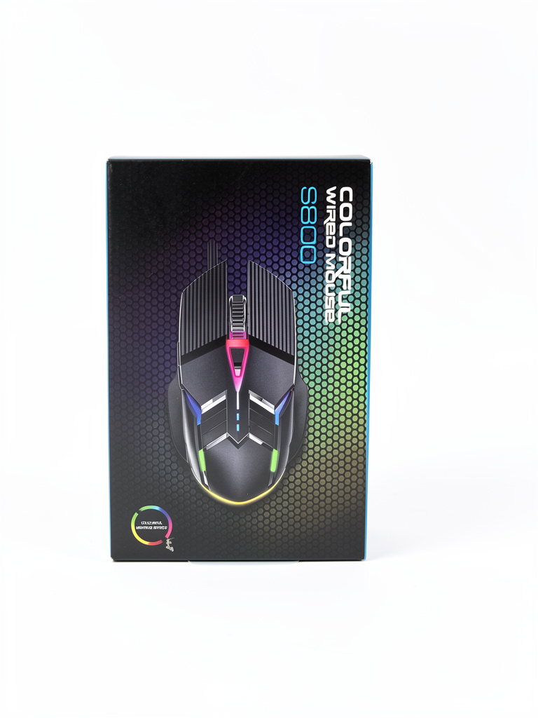 Mouse gamer S800 con Luces de colores