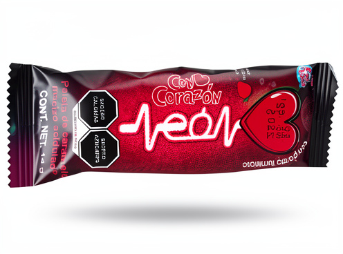 Neón Paleta Corazón Fresa 14 gr