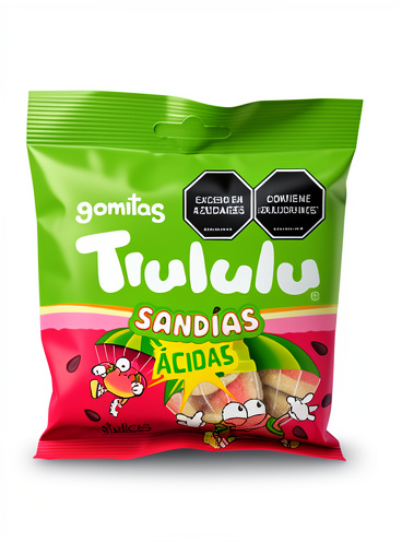 Gomitas sandías ácidas Trululu 70 gr