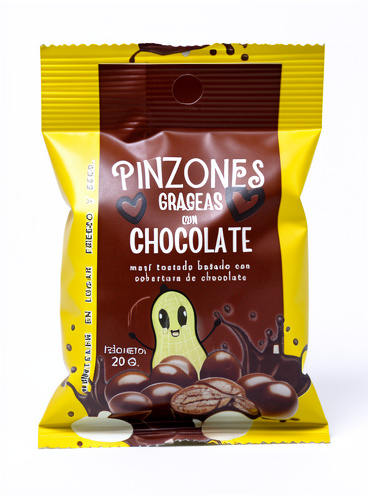 Cacahuates pinzones sabor chocolate 20 gr
