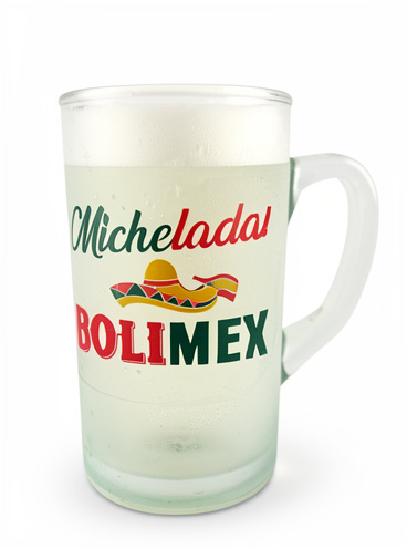 Chop vaso de cerveza fría