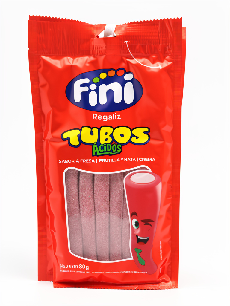 Fini tubos ácidos azucarados 80 gr