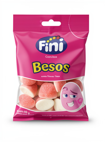 Fini besos sabro fresa 90 gr