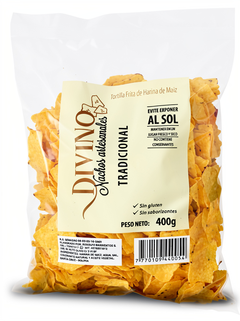 Nachos Artesanales Divino 400 gr