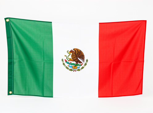 Bandera mexicana 75x40 cm