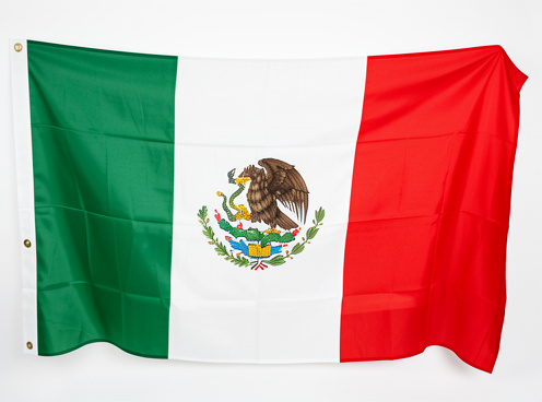Bandera mexicana 1.60 x 1 m