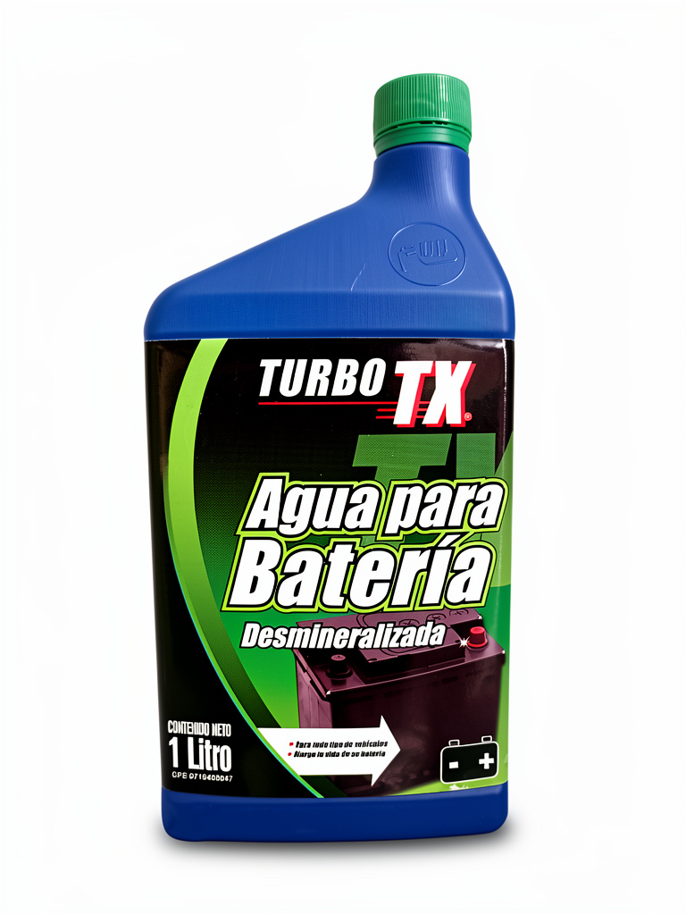 AGUA DESMINERALIZADA PARA BATERIA TURBO TX 1 LITRO