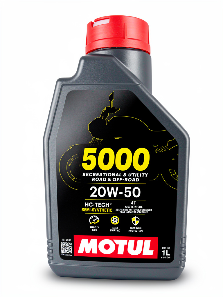 ACEITE 20W50 API SN SEMI-SYNTHETIC MOTUL 5000 4T MOTO