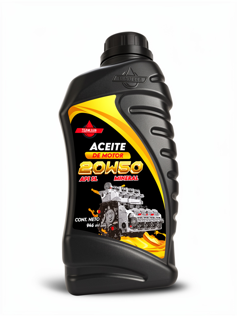 ACEITE 20W50 MINERAL API SL TEAM LUB