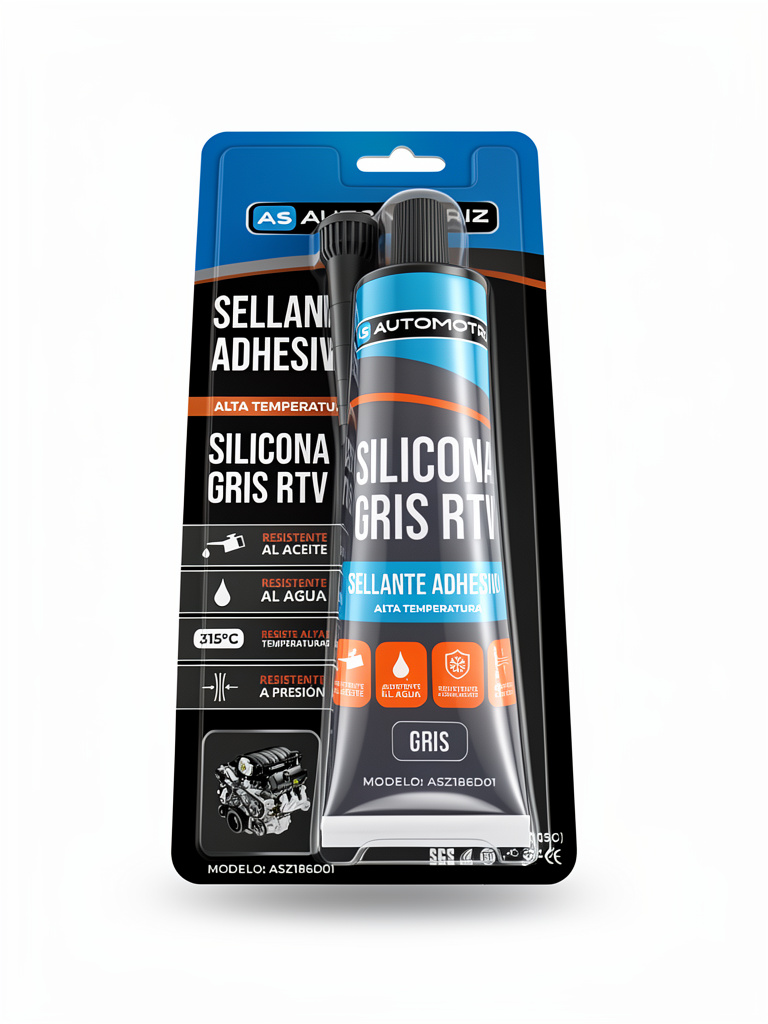 SILICON GRIS ALTA TEMPERATURA 315° (AS) AUTOMOTRIZ - 105gr