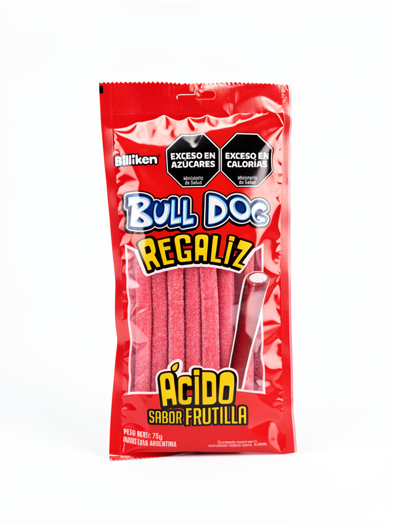 BULLDOG REGALIZ FRUTILLA 70G