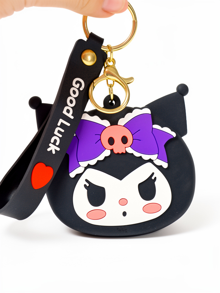 Llavero monedero Personajes hello Kitty, kuromi