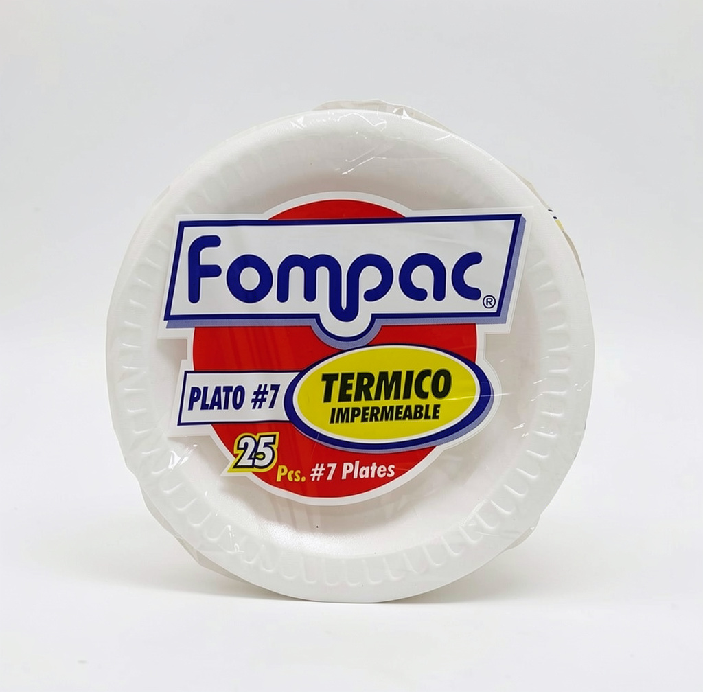 Fompac platos termicos blancos #7