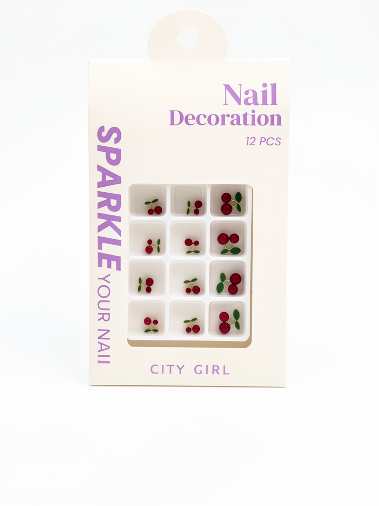 Decoración City Girl cerezas x12