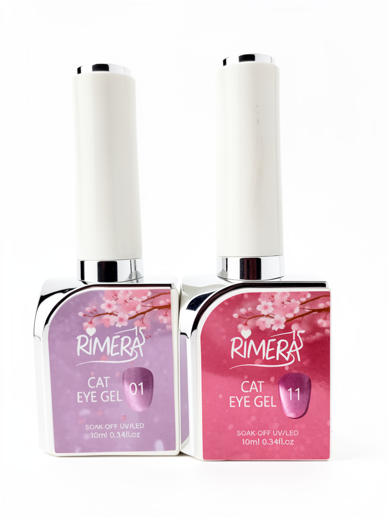 Esmalte ojo de gato Hada durazno Rimera Quince