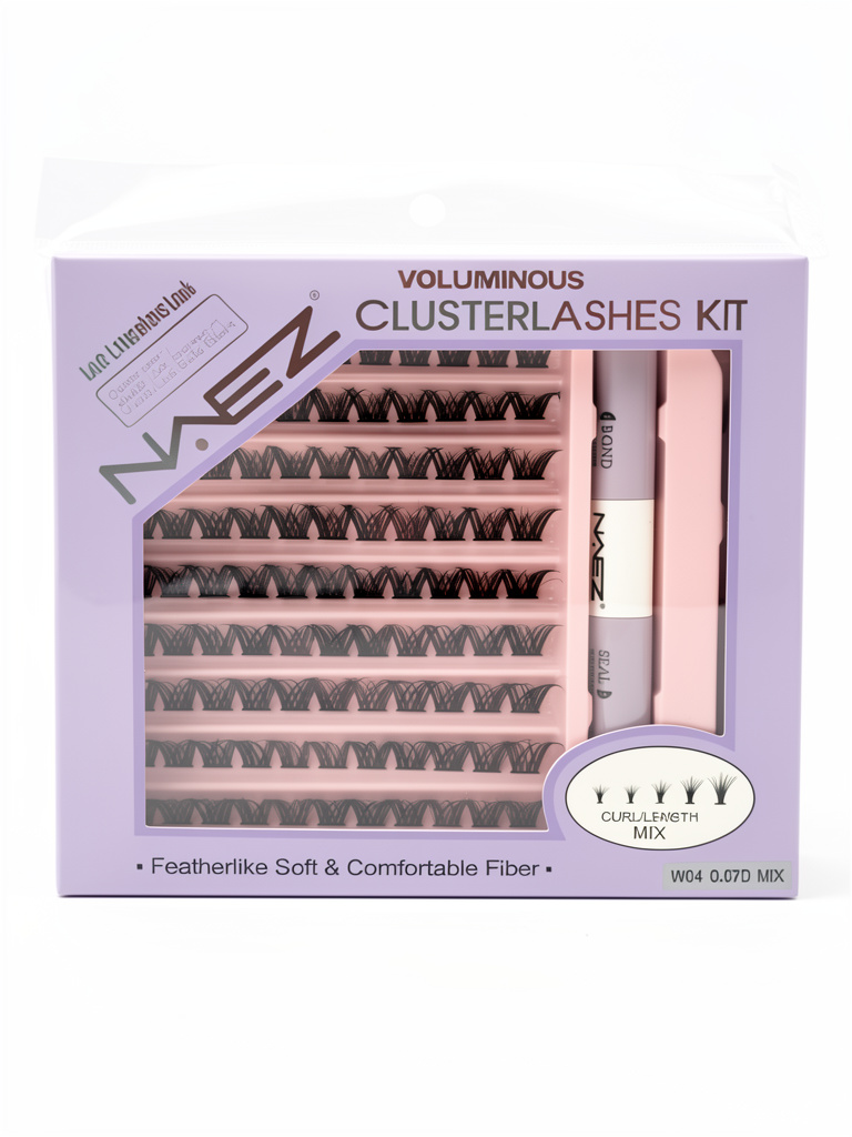 Pestañas Naez en kit con pegamento y pinza W04