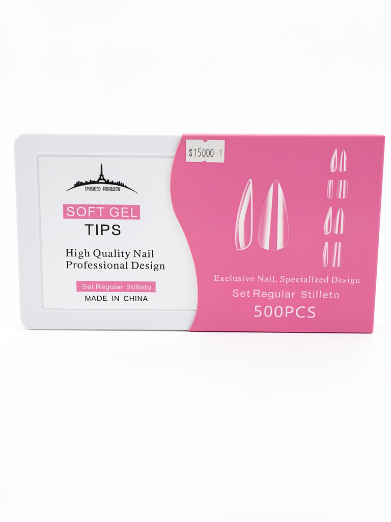 Tips Paris Night stiletto caja rosa x500