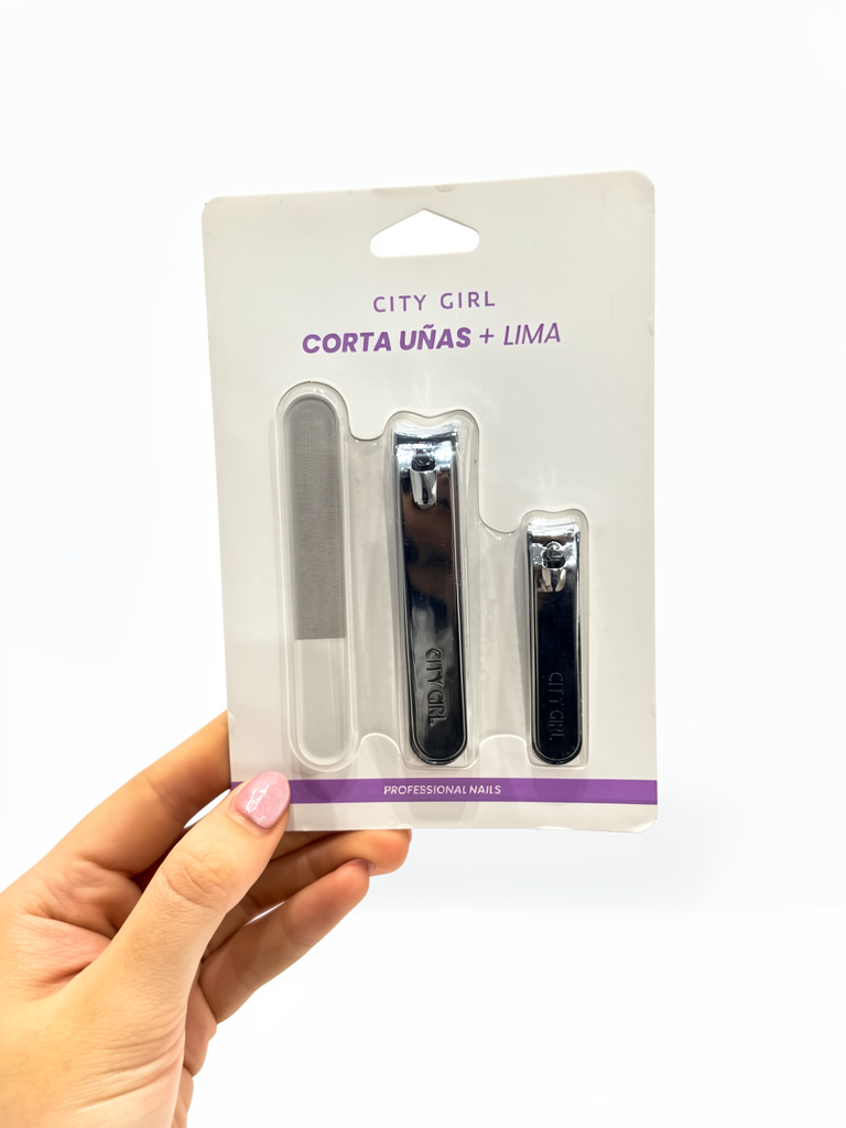 Corta uñas en set City Girl (2 corta uñas + lima)