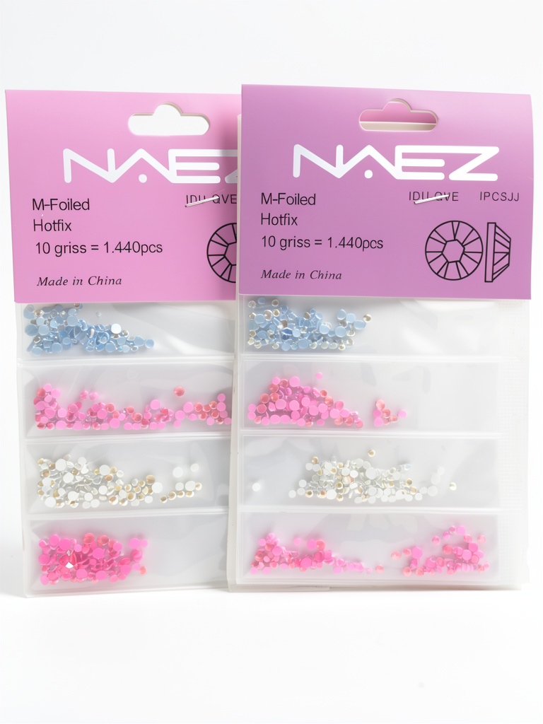 Strass de colores Naez 1698 (rosa/celeste/blanco)