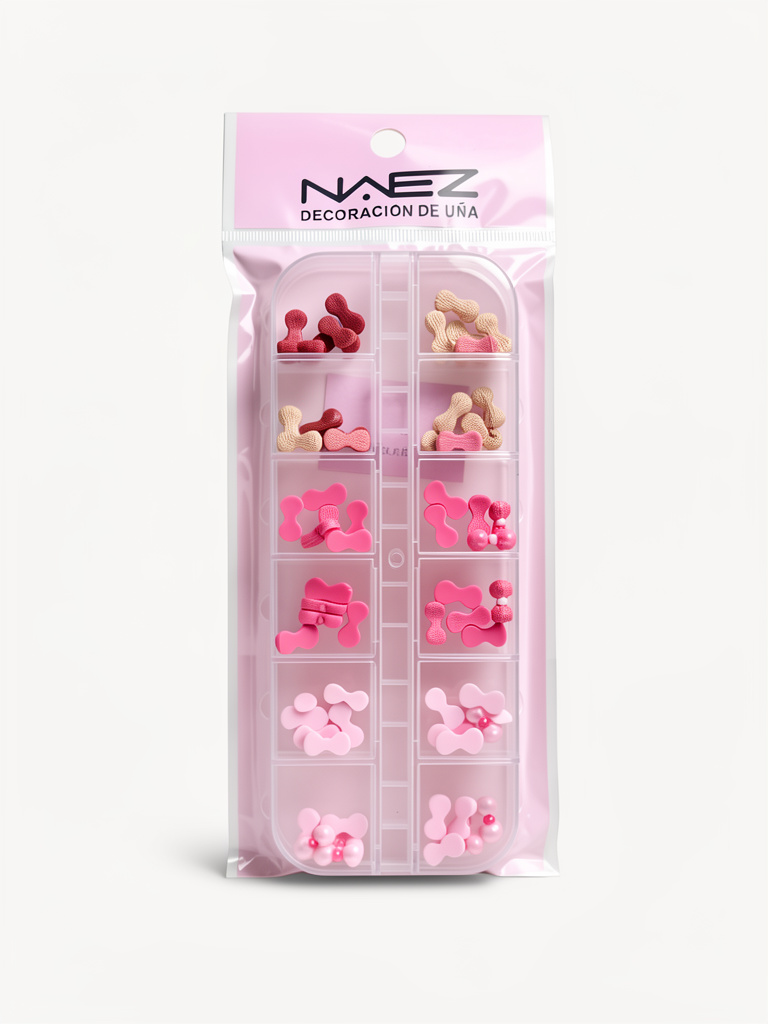 Decoración Naez moños 3 colores x12 divisiones