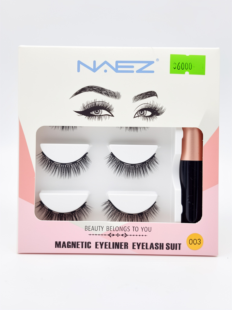 Pestañas magneticas x3 con pegamento Naez