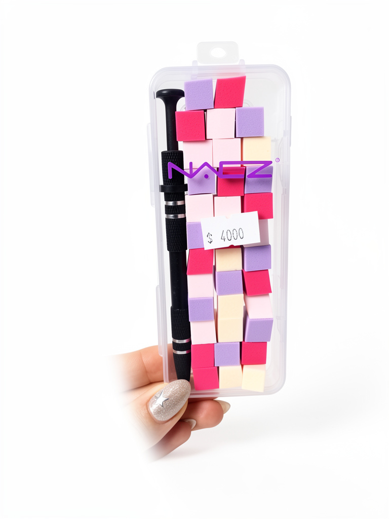 Kit para difuminar esponjas + pinza Naez