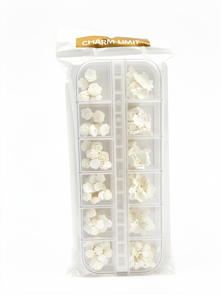 Deco flores sakura blancas x12 divisiones Charm Limit