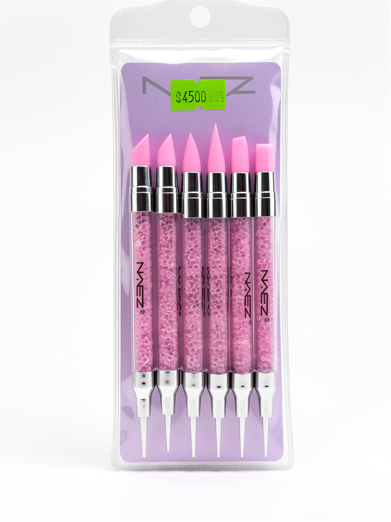 Set de pinceles silicona + dotting x5 Naez