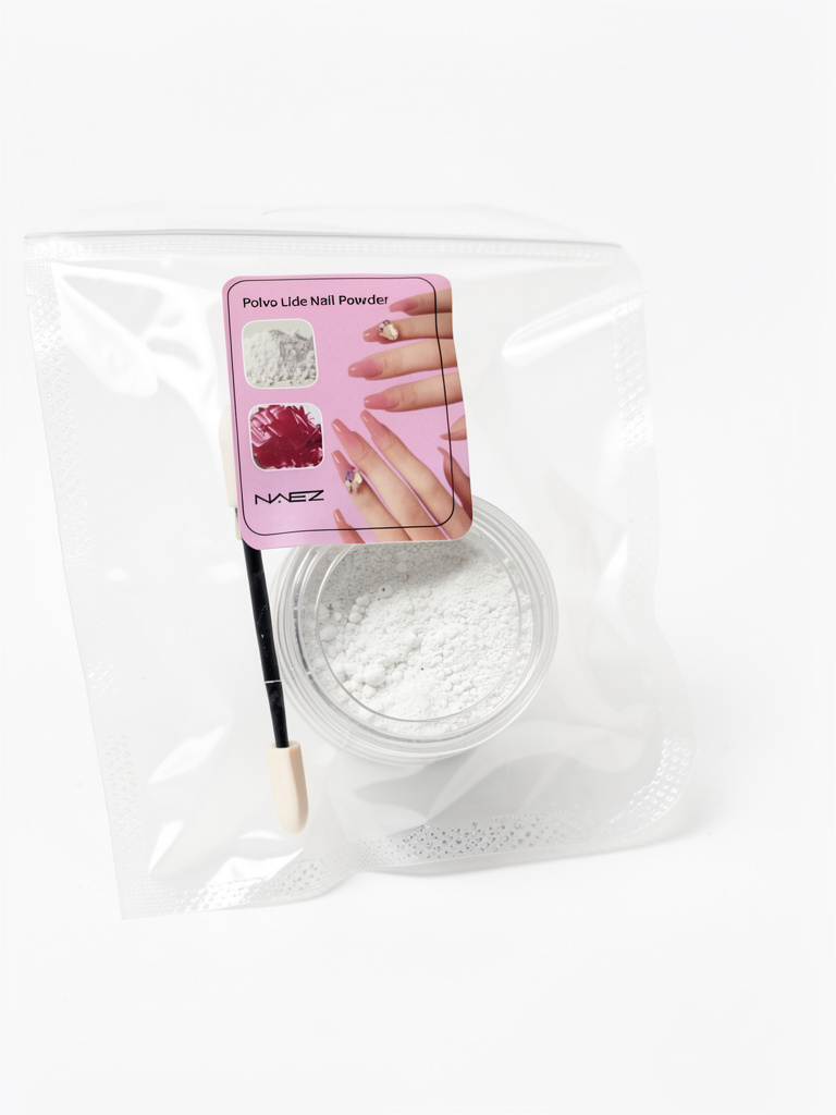 Polvo de uñas blanco