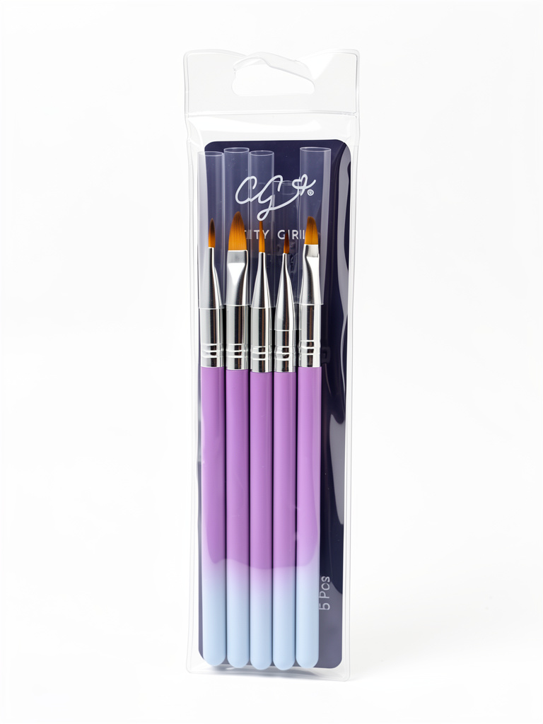 Set de pinceles para gel City Girl x5