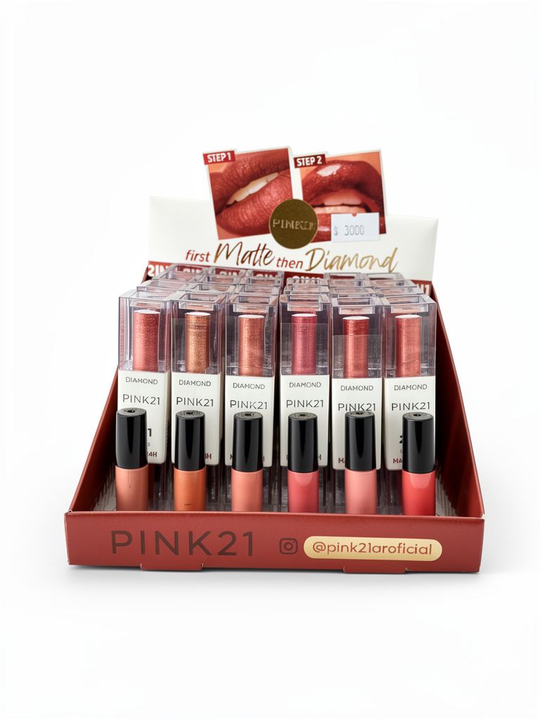 Labial liquido 2 en 1 matte + brillo