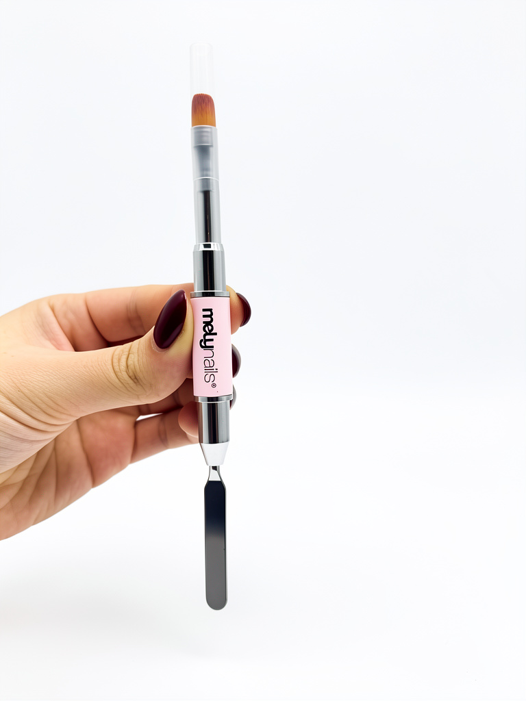 Pincel para polygel con espátula Mely