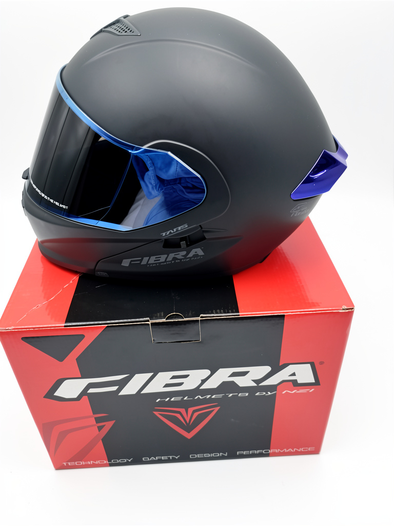 CASCO AZUL FIBRA TALLA M