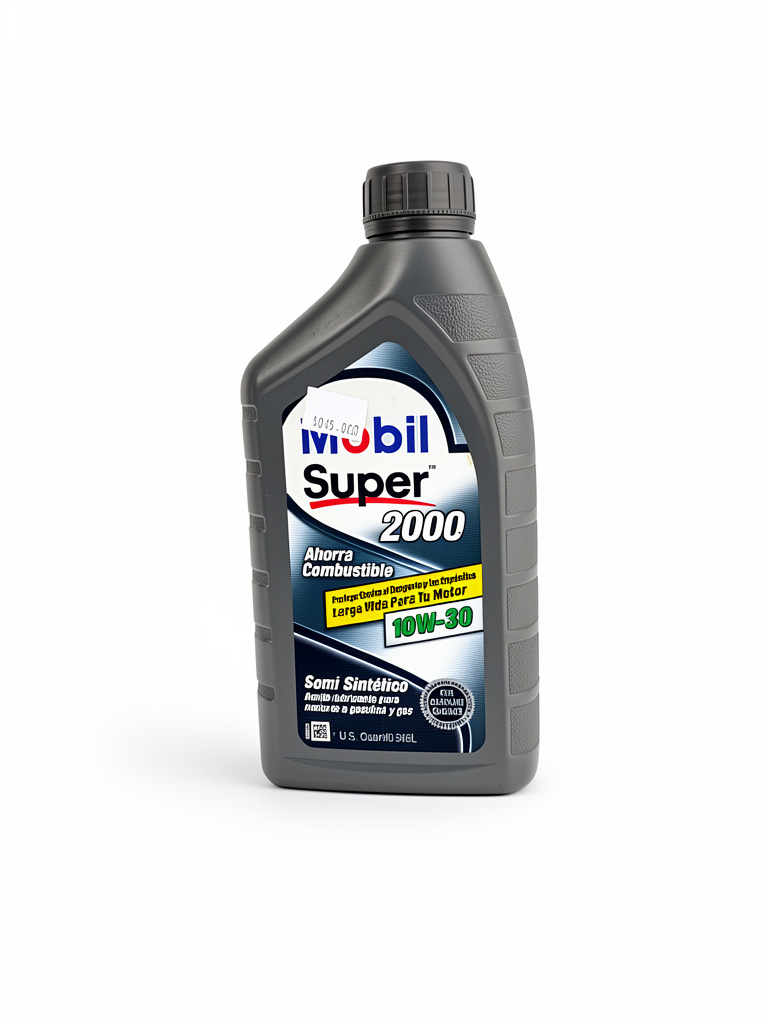 Aceite lubricante para motores a gasolina y gas 10w 30 Mobil Súper 2000