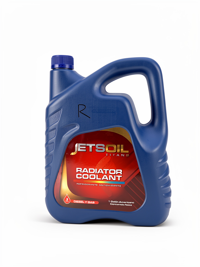 Refrigerante Rojo antioxidante diesel y gas radiador copla y Jetsoil titanio 1 galón