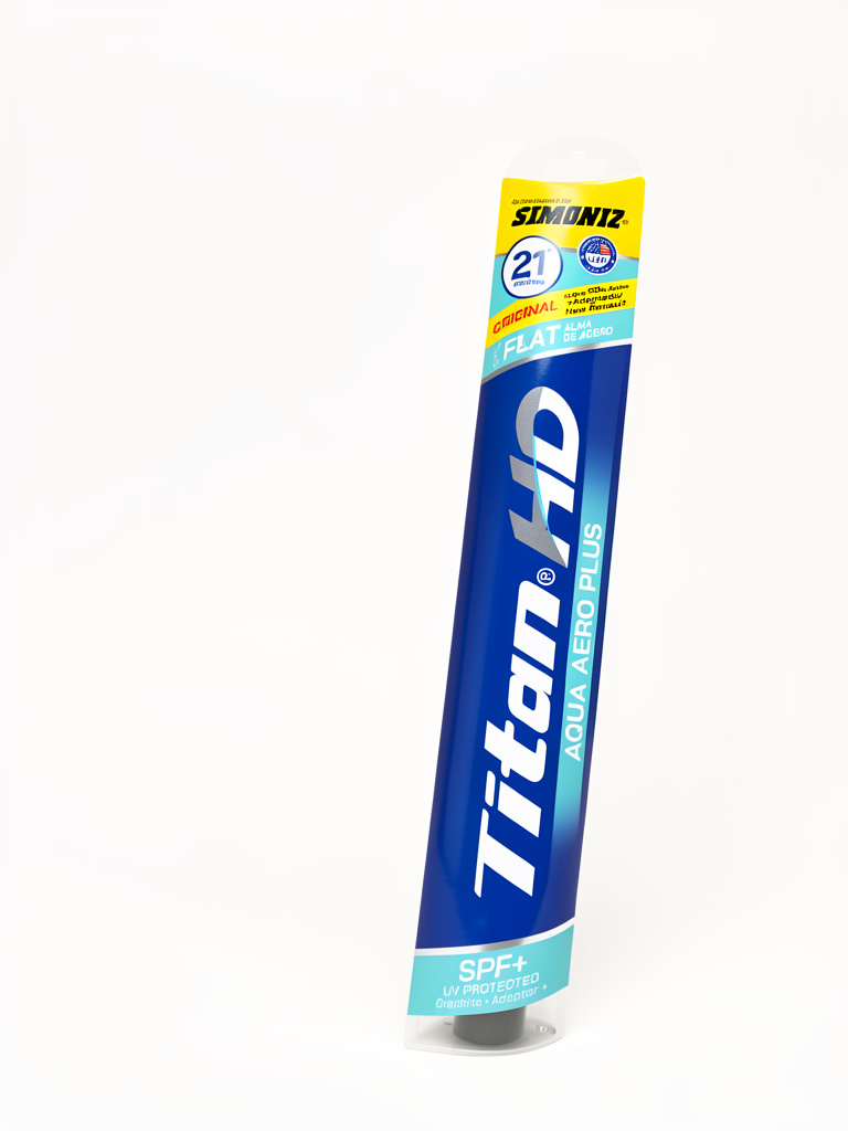 PLUMILLA 21 PULG AQUA CURVA TITAN