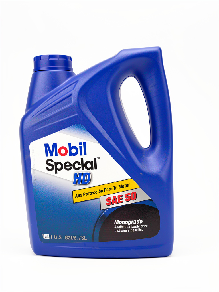 Aceite lubricante para motores a gasolina SAE 50 Mobil special HD 1 galón