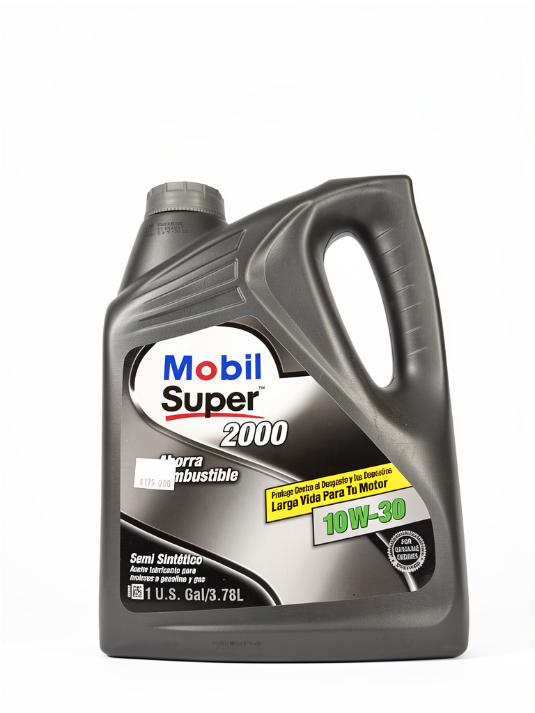 Aceite lubricantes para motores a gasolina y gas semi sintético 10w 30 súper Mobil 2000 11galob