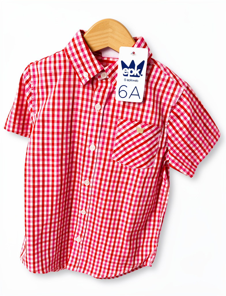 Camisa de cuadros Roja niño EPK