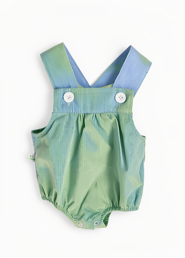 Braga Pants de Rayas Verde / Azul niño Bambino