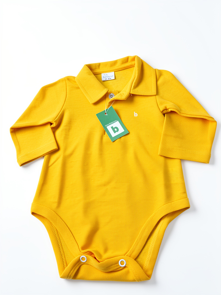 Body Chemise Manga Larga Amarillo niño Bambino